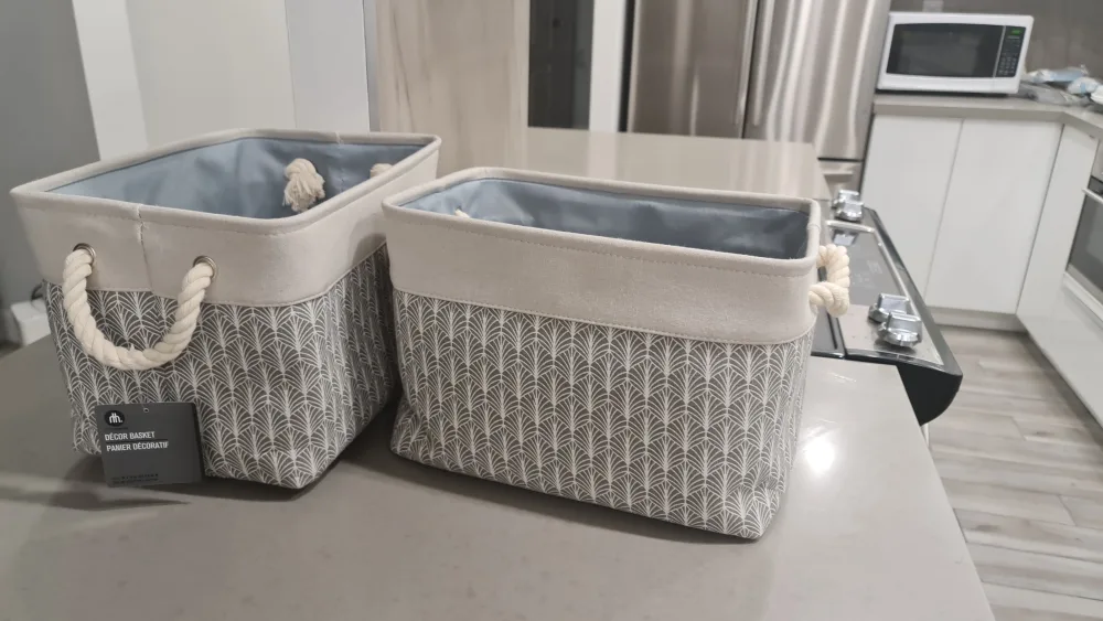 Set of 2 Decorative Storage Baskets thumbnail