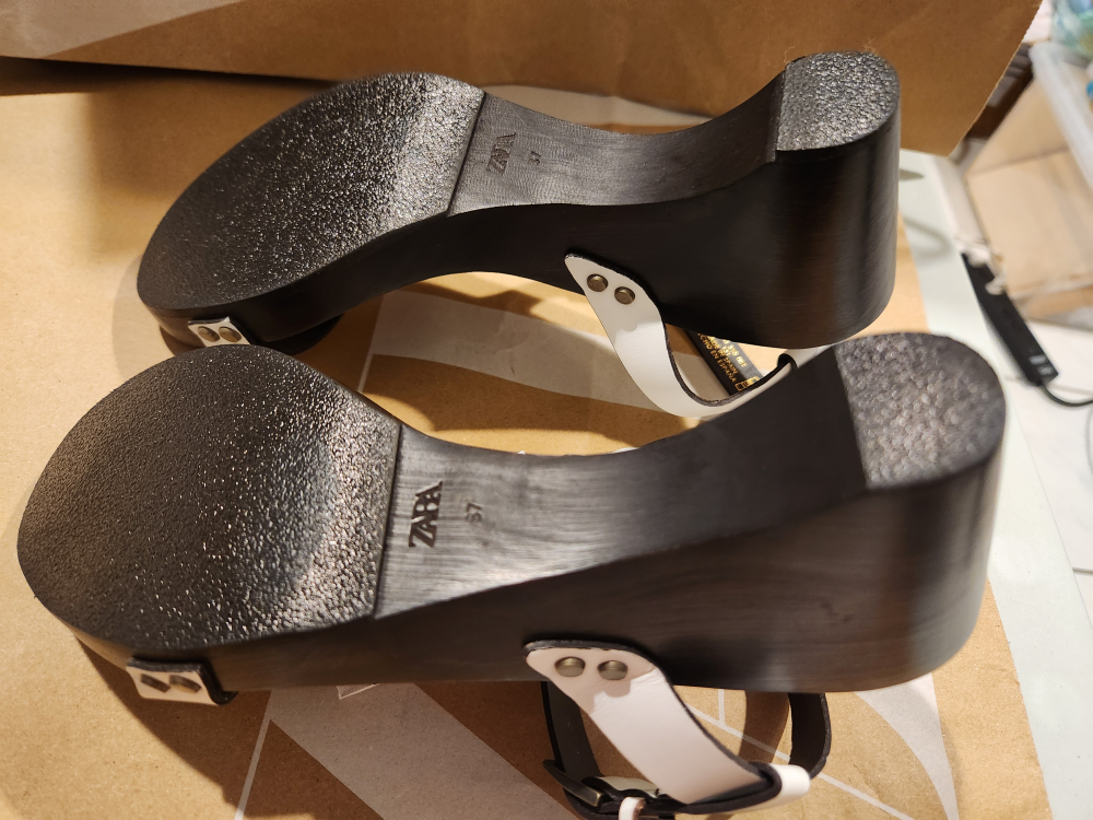 Zara White Leather Sandals - photo 5