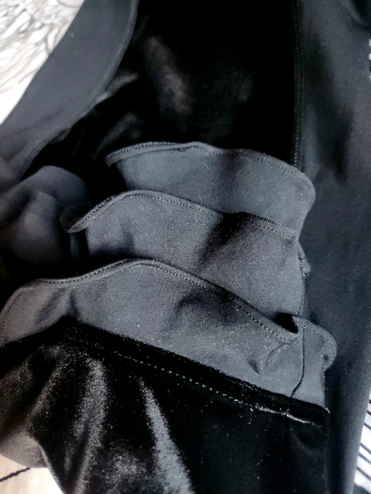 Black Velvet Strapless Dress image indicator(3)