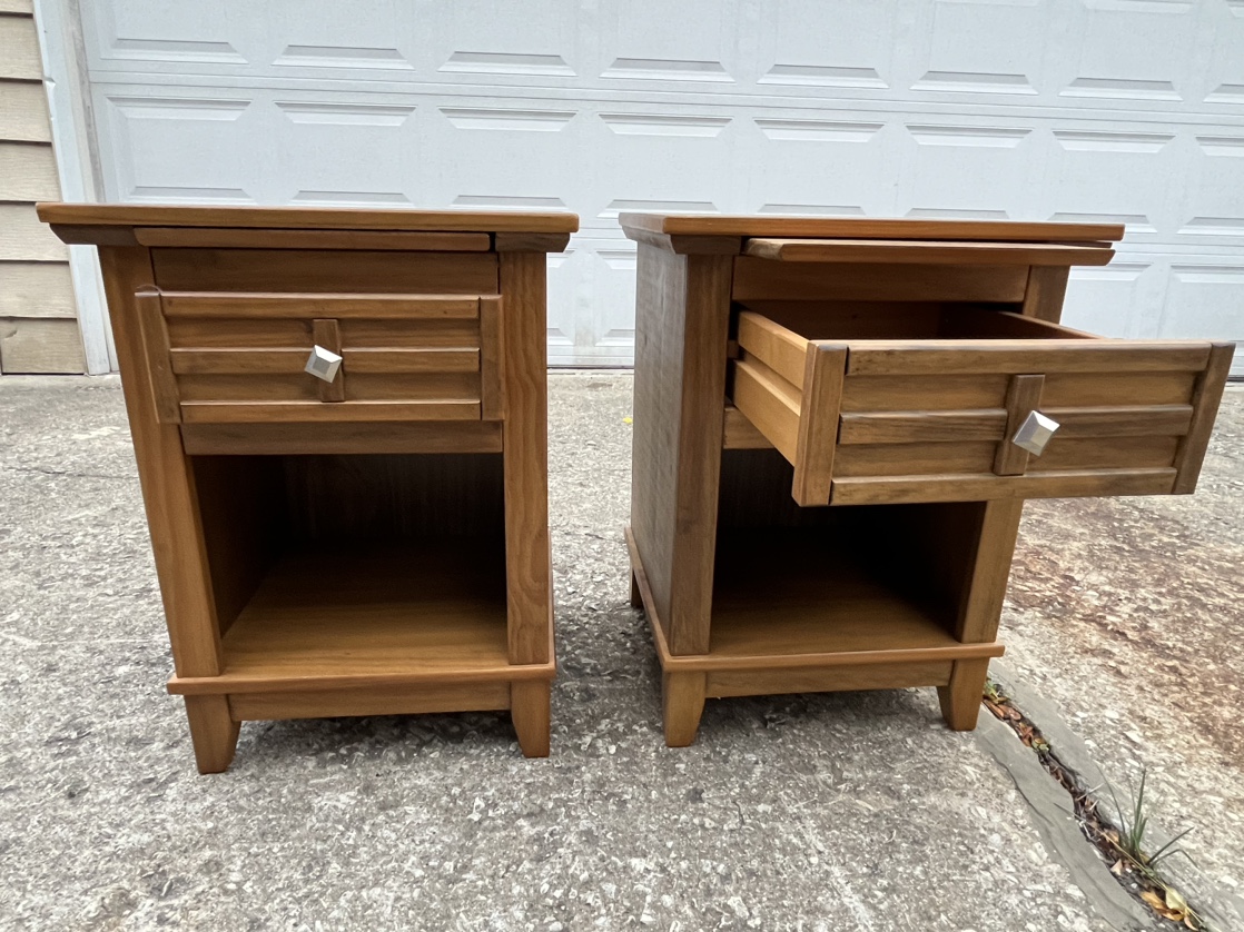 Two nightstands / side tables