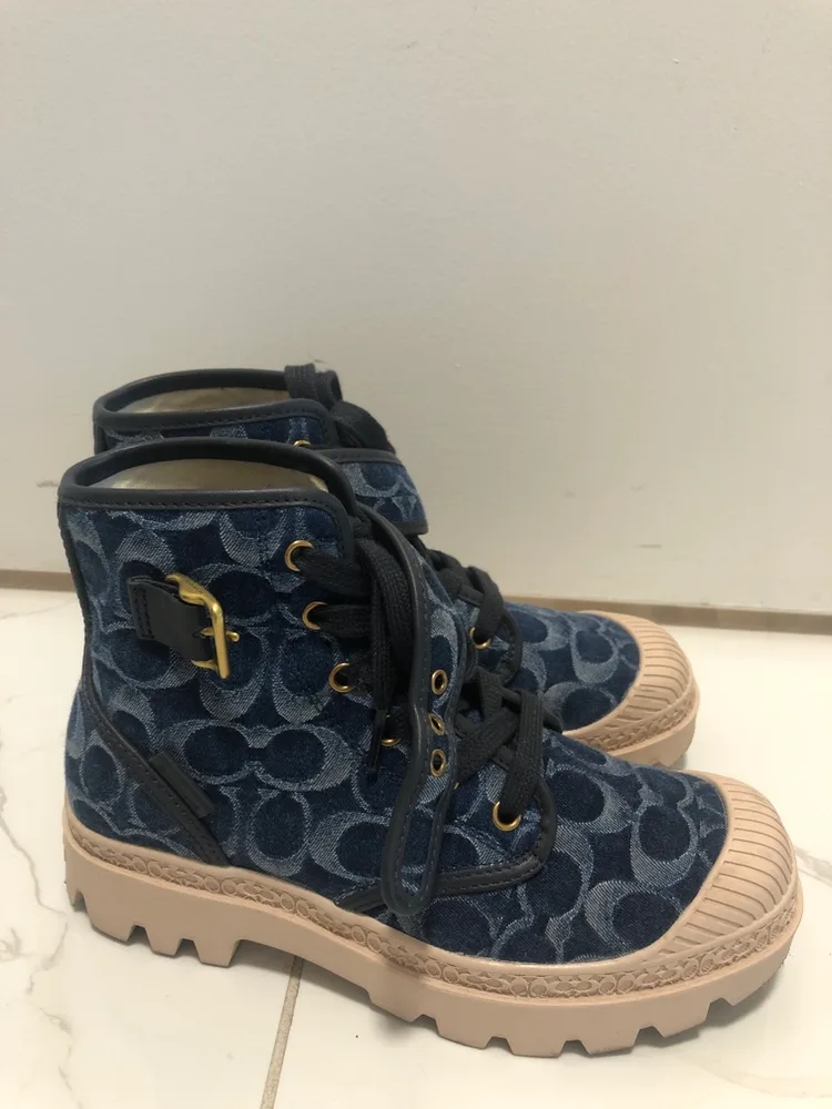 Coach Blue Denim Boots image indicator(2)