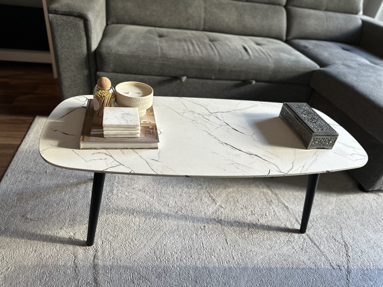White Marble Coffee Table