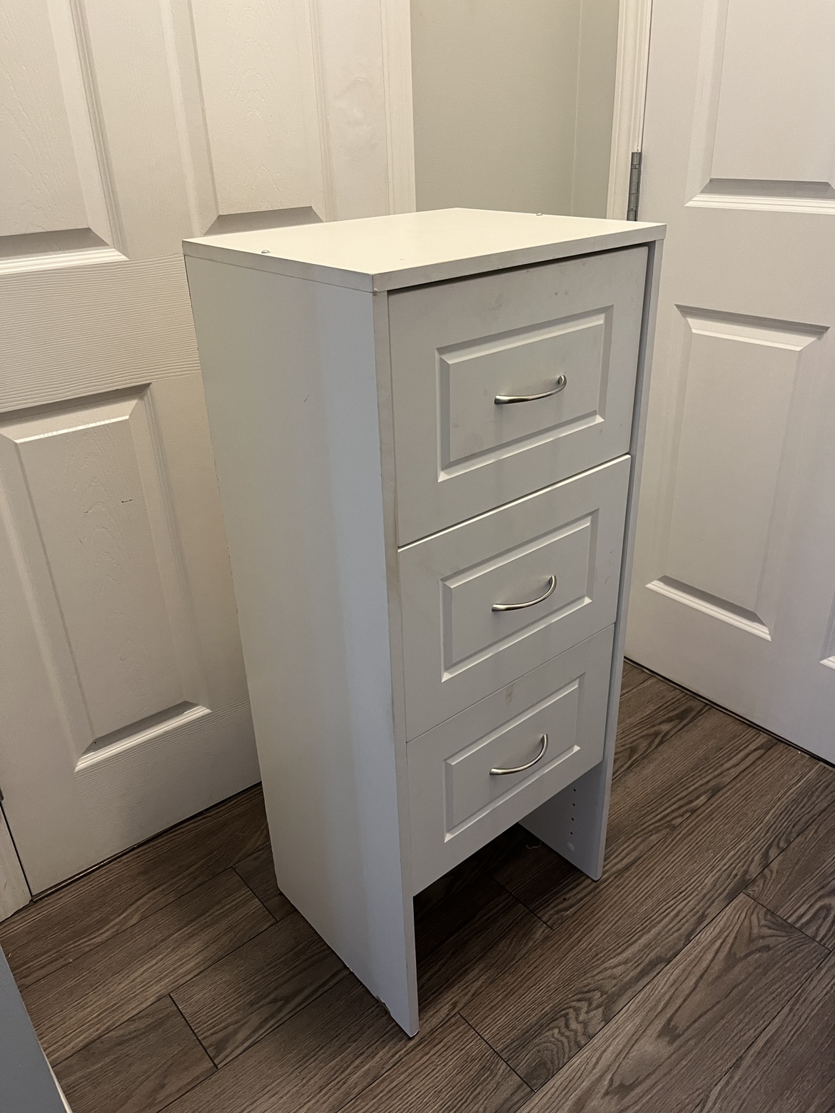 White 3 Drawer Cabinet - photo 2