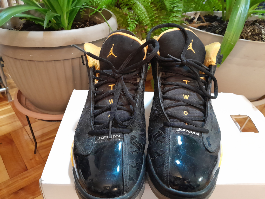 Air Jordan 6 Rings Black Yellow Size 10 - photo 2