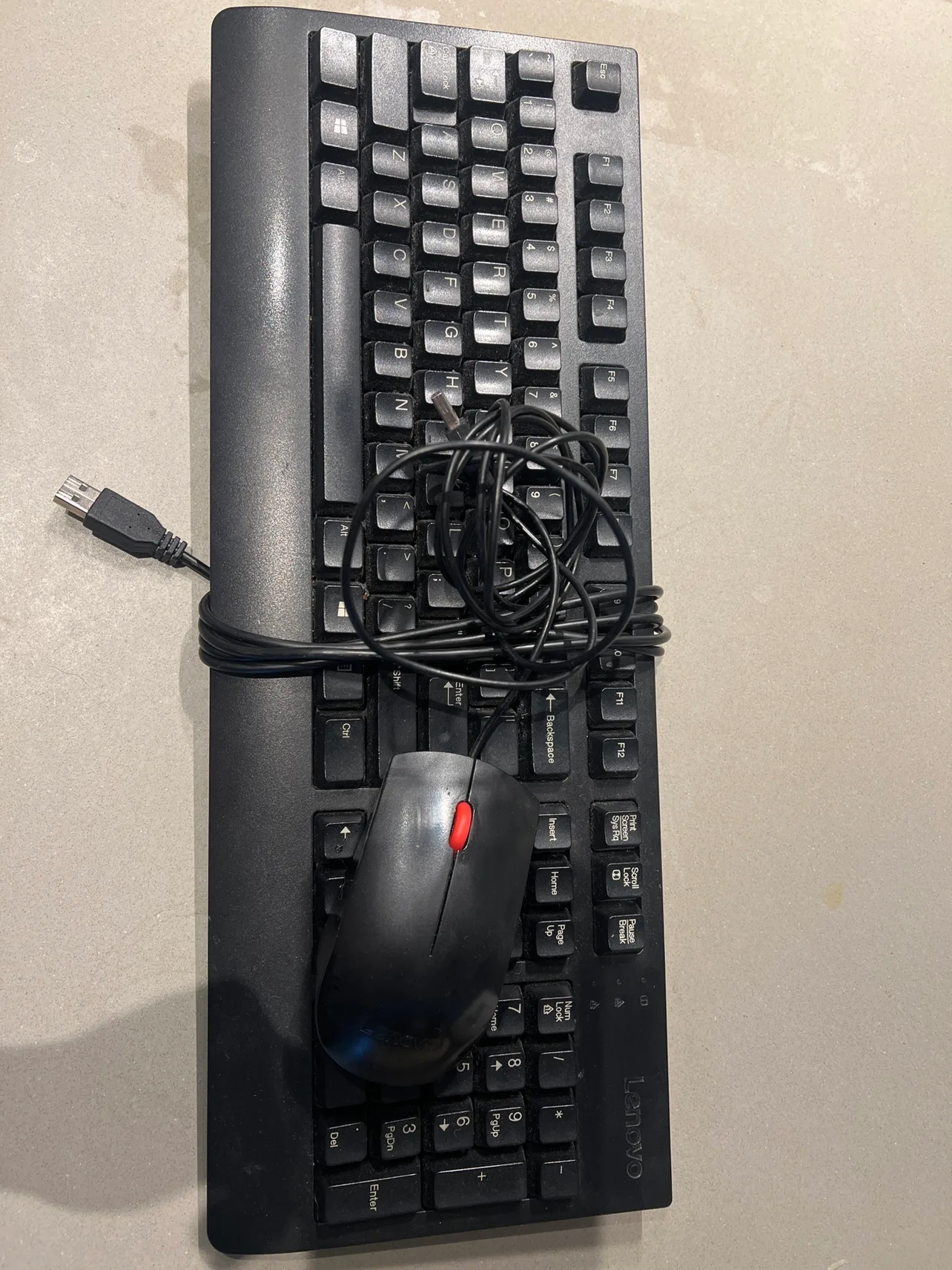 Lenovo Wired Keyboard and Mouse thumbnail