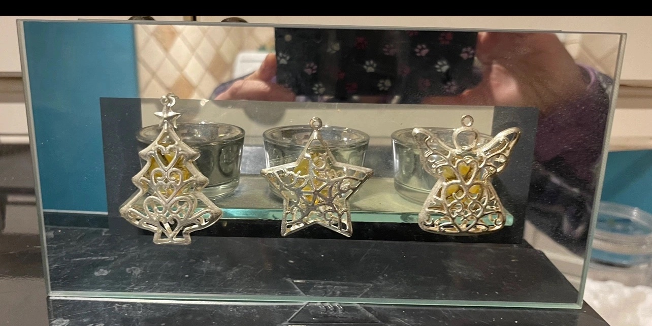 🎅🏼Xmas Glass Candle Holder🎄