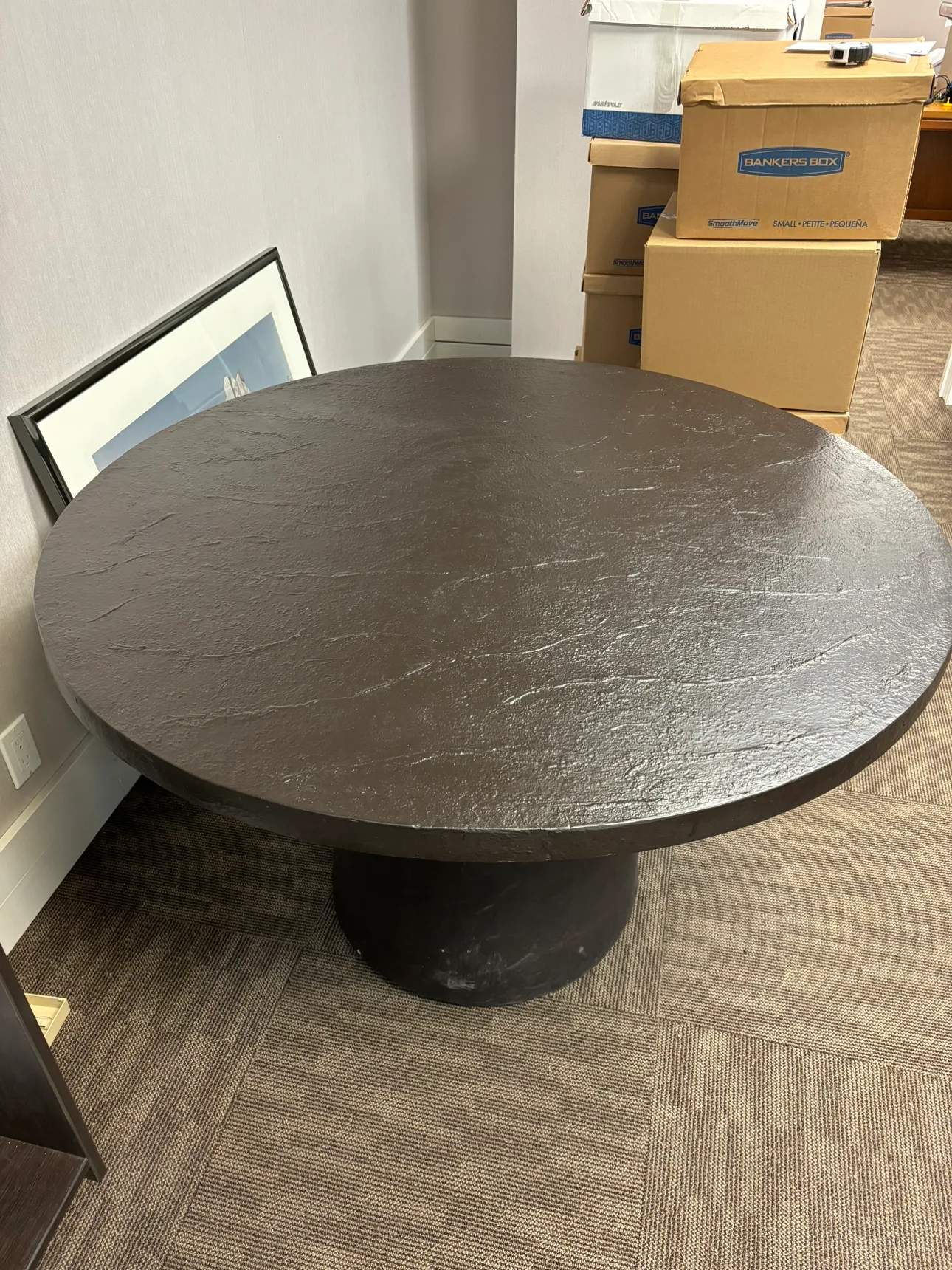 Crate & Barrel Round Dining Table Willy 48inch thumbnail