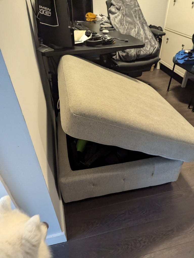Sectional Couch with Storage Ottoman - photo 5