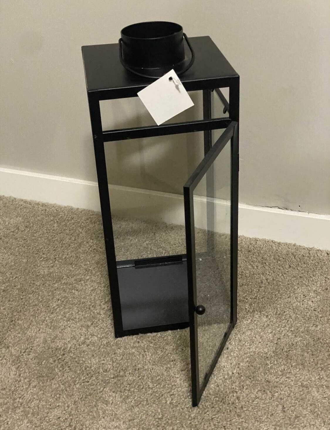 Black Metal Lantern - photo 2