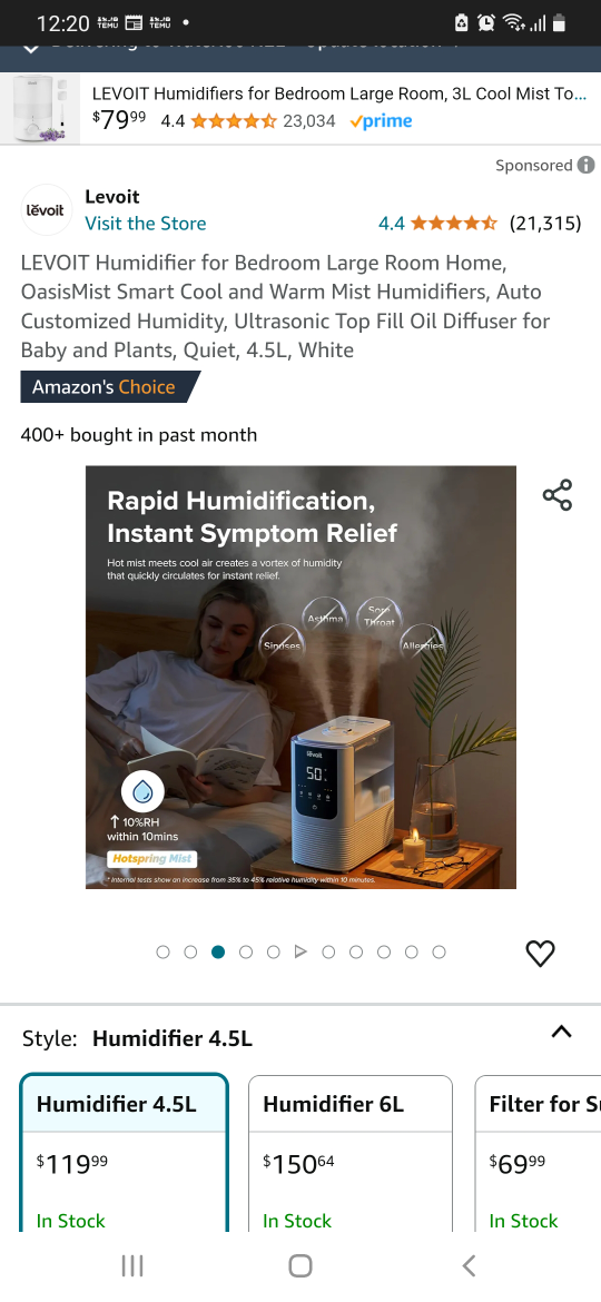 Levoit Humidifier - photo 2