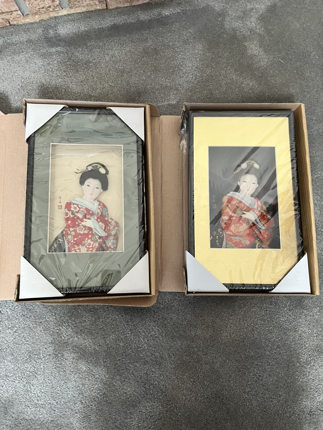 Framed Geisha Wall Art
