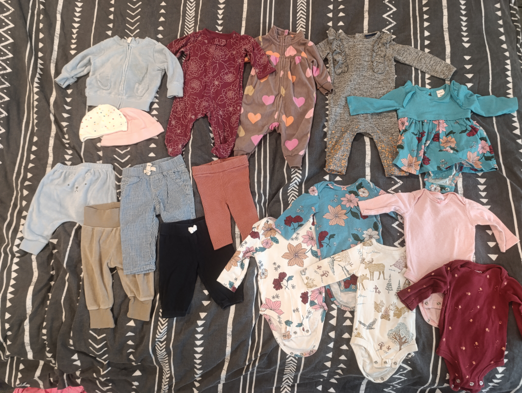 Baby Girl Clothing Bundle (Size 0-3 Months)