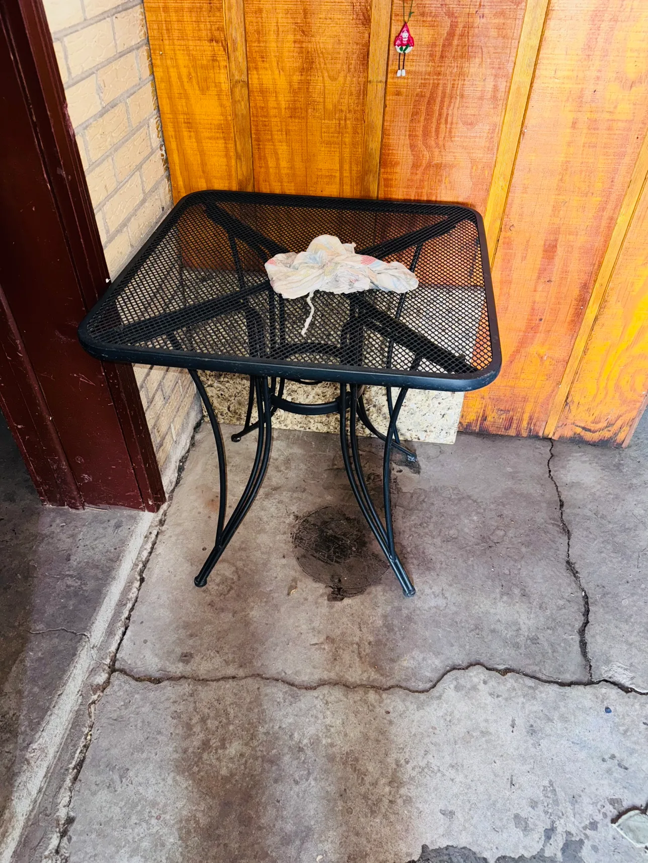 Black Metal Patio Table thumbnail