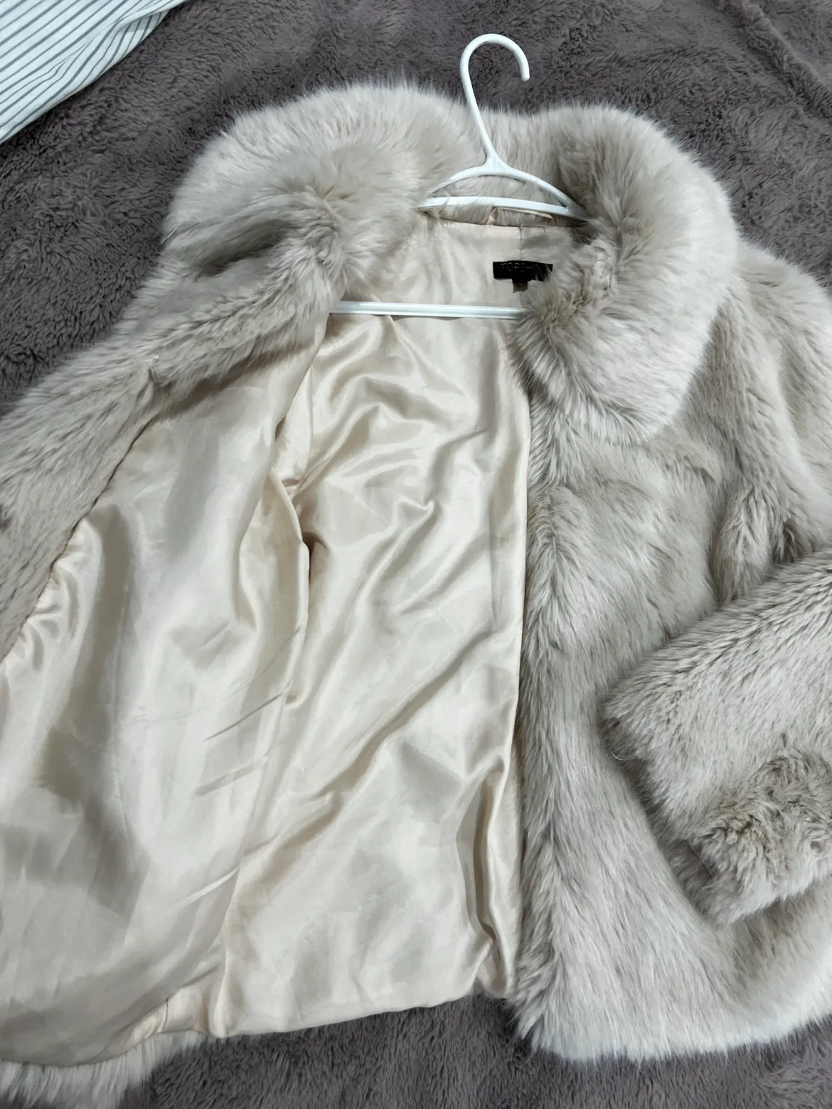 Topshop Faux Fur Jacket image indicator(4)