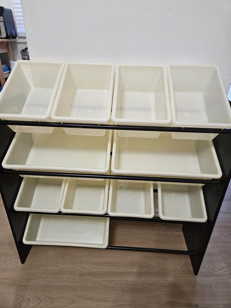 Black Toy Organizer with 12 Bins - photo 2