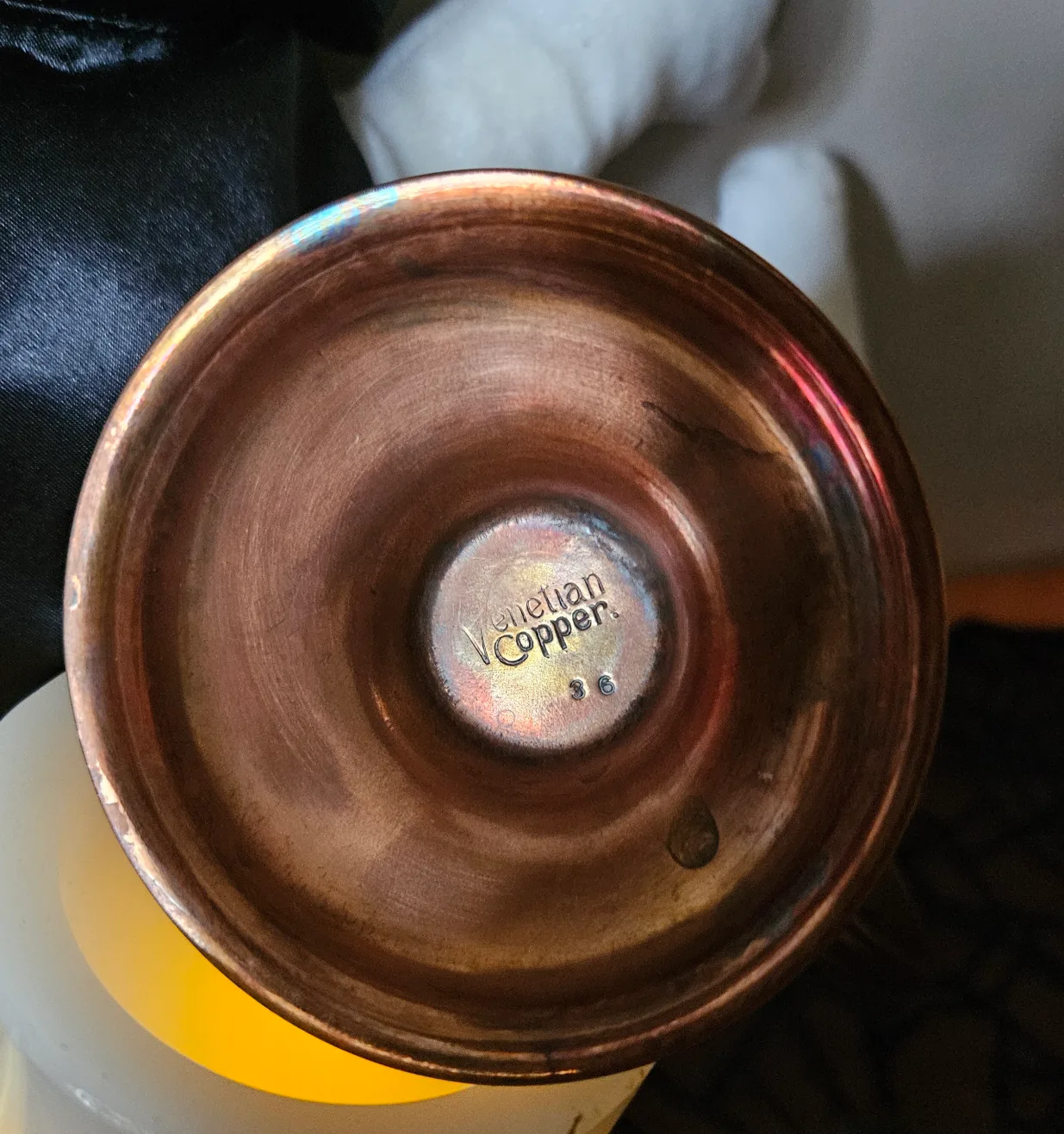 Vintage Venetian Copper Candelabras with Pewter Accents 🕯 image indicator(9)