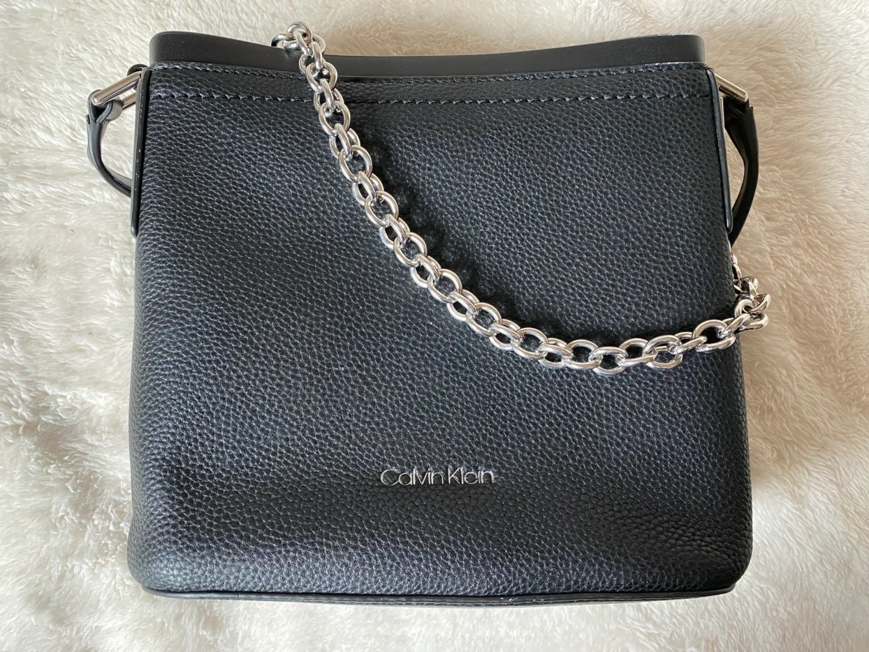 Calvin Klein Black Chain Crossbody Bag | Purse thumbnail