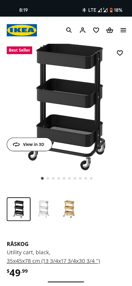 IKEA RÅSKOG Utility Cart - photo 2