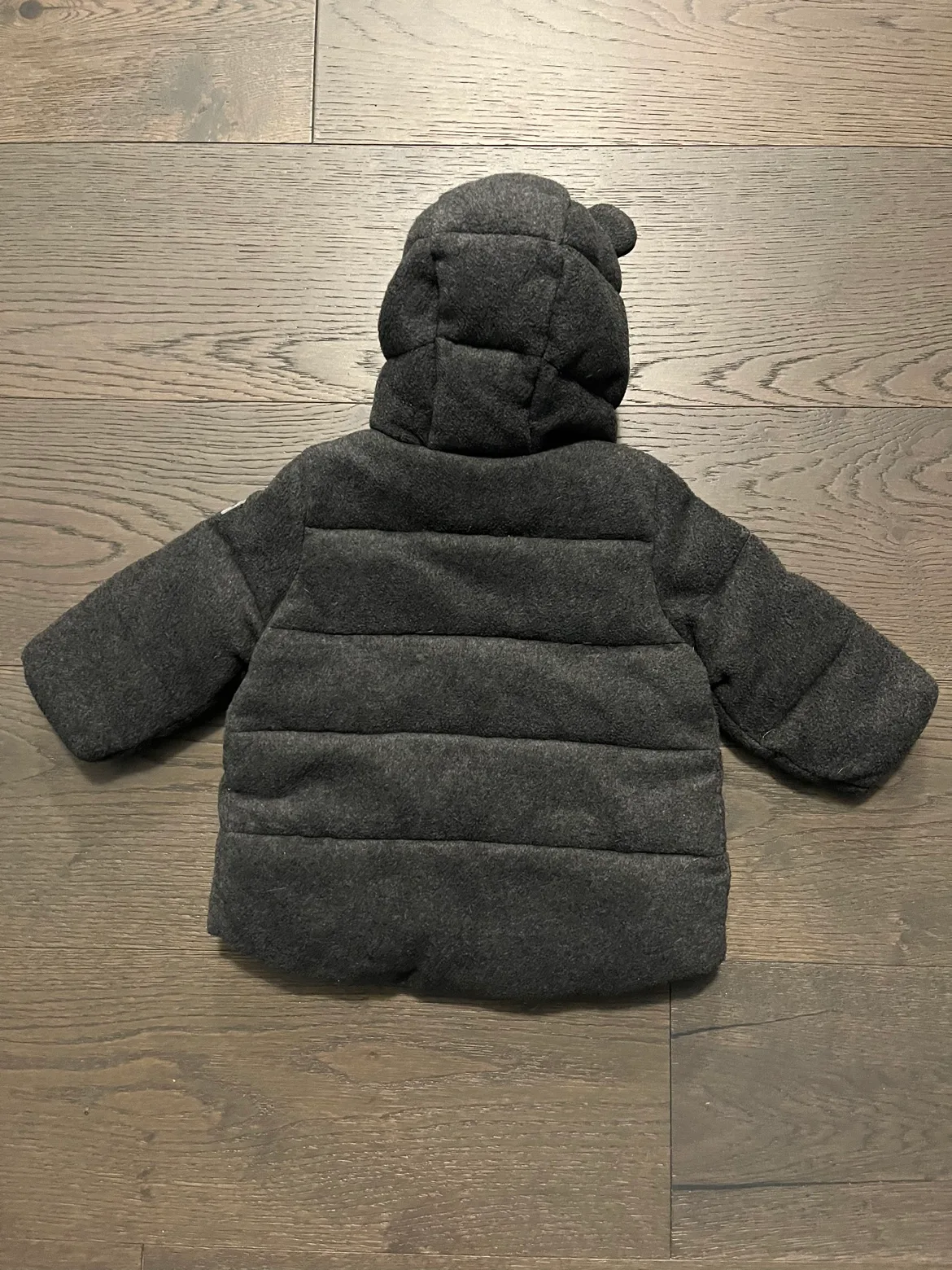 Baby gap gray fall baby jacket 6-12M NWT Ret $90 image indicator(3)