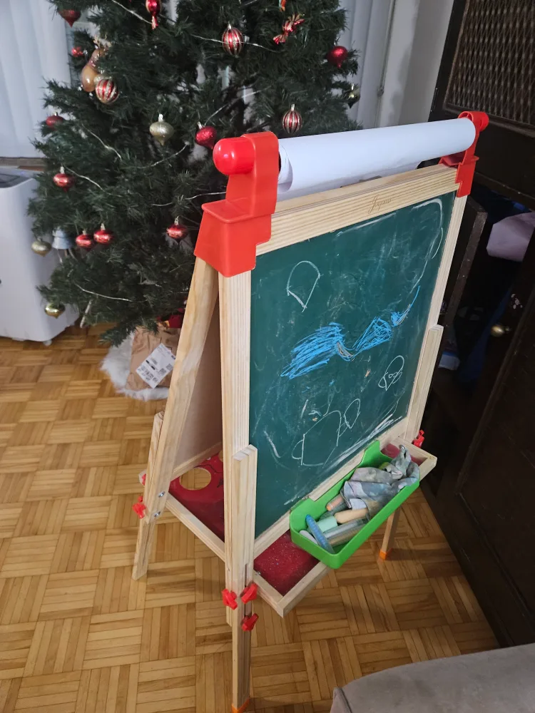 Kids Double-Sided Chalkboard and Whiteboard Easel thumbnail