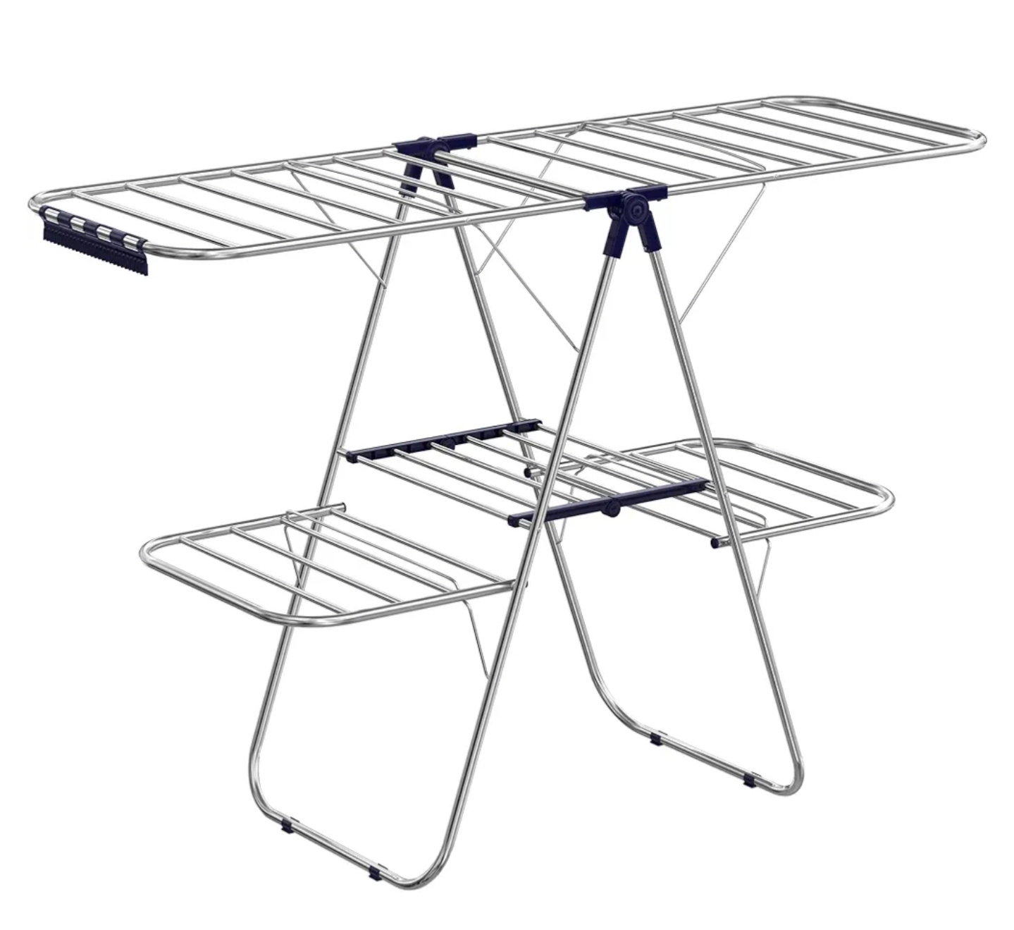 Songmic Two-Tier Foldable Clothes Drying Rack - photo 3