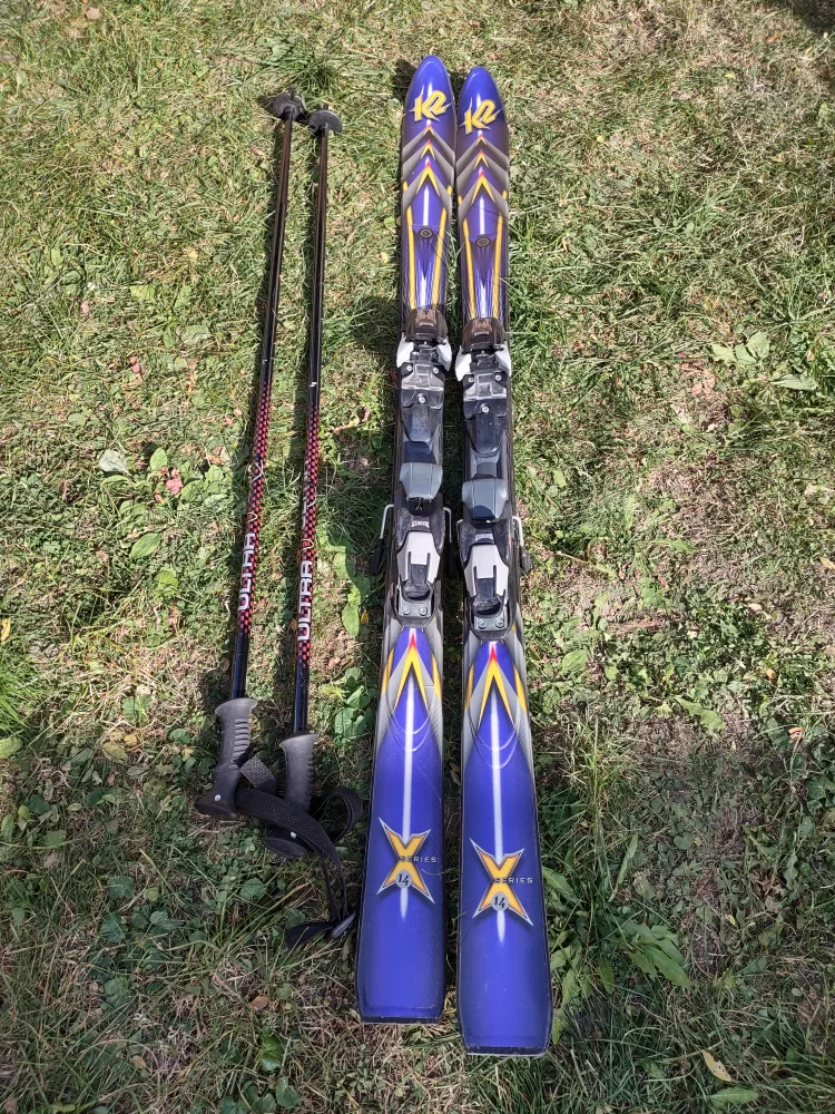 K2 Skis with Bindings and Poles thumbnail