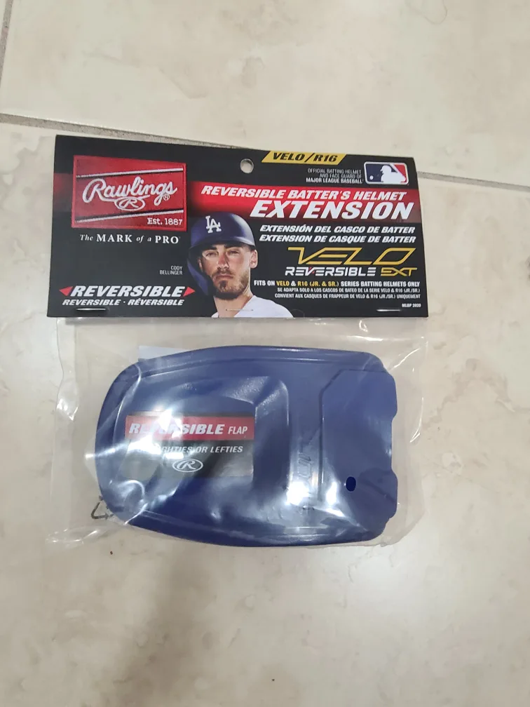Rawlings Velo Reversible Batter's Helmet Extension thumbnail
