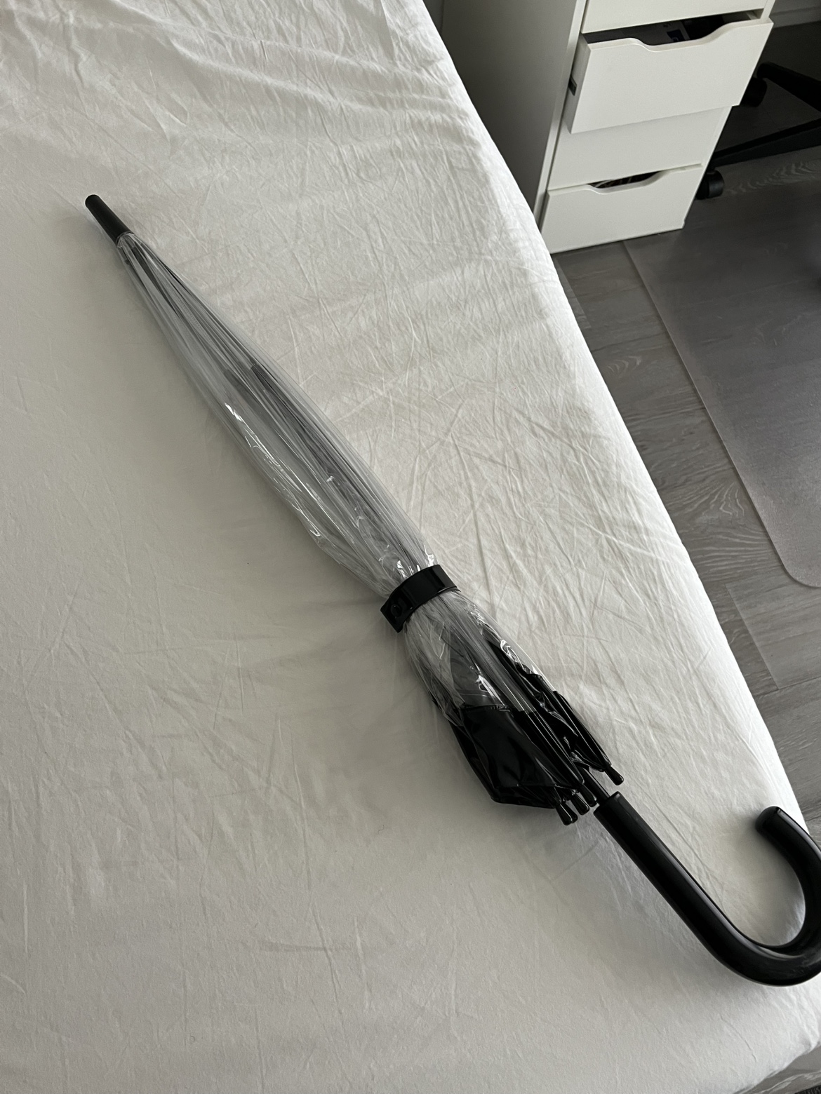 Clear Umbrella with Black Trim - photo 2