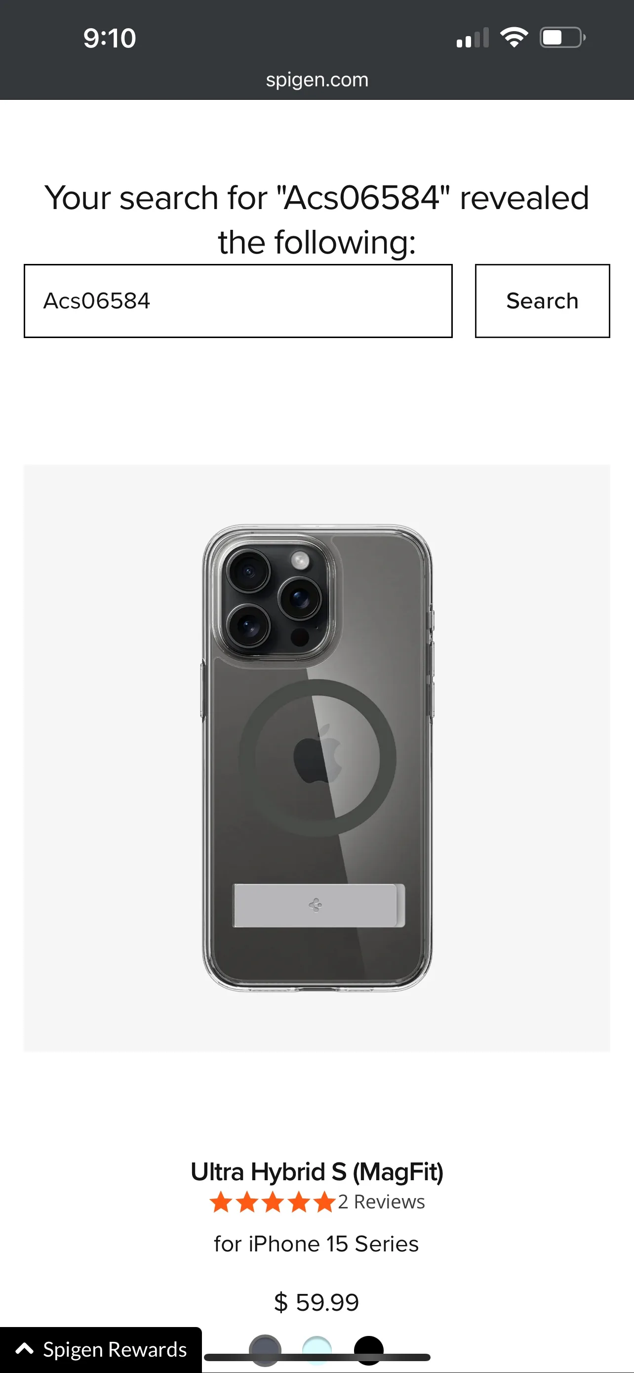 Spigen Ultra Hybrid S (MagFit) iPhone 15 Pro Max Case image indicator(2)