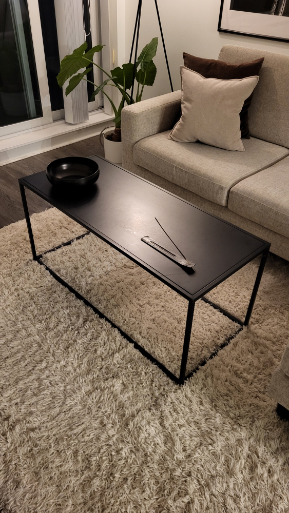 Modern Black Metal Coffee Table - photo 3