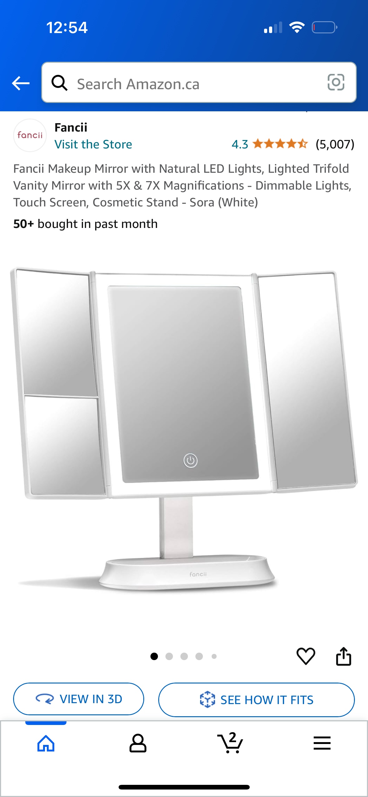 Fancii Lighted Makeup Mirror - photo 4