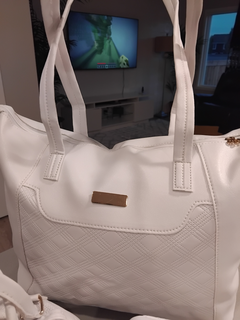 Elegant big capacity quilted tote bag set - photo 4