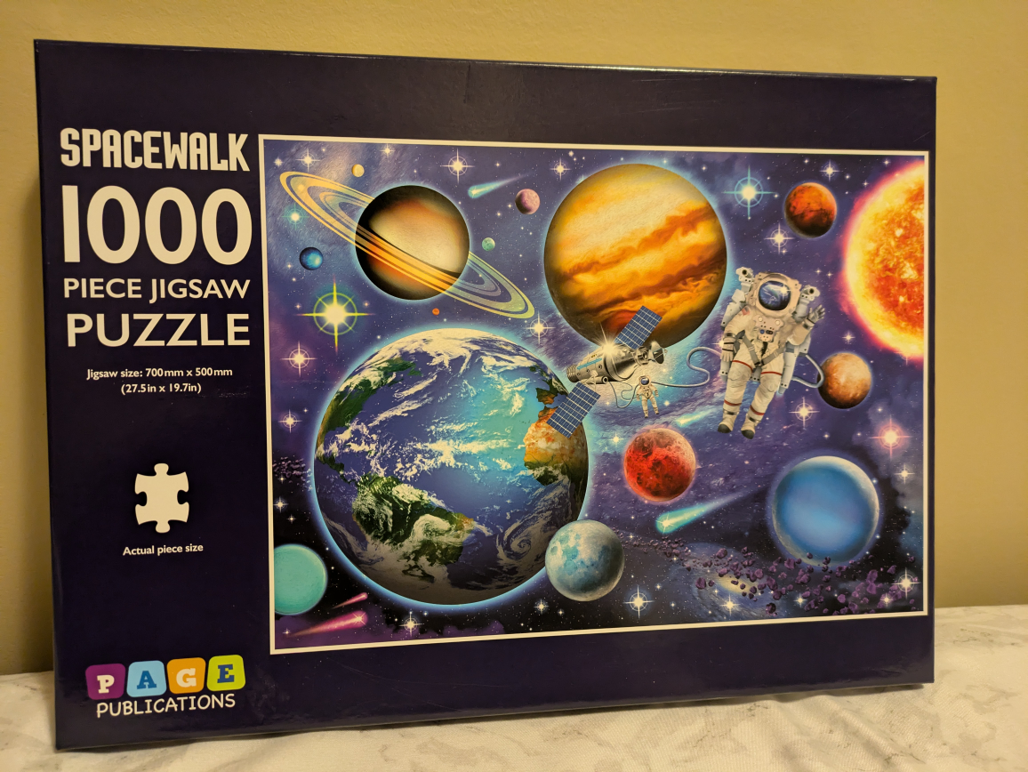 Spacewalk 1000 Piece Jigsaw Puzzle #freecycle