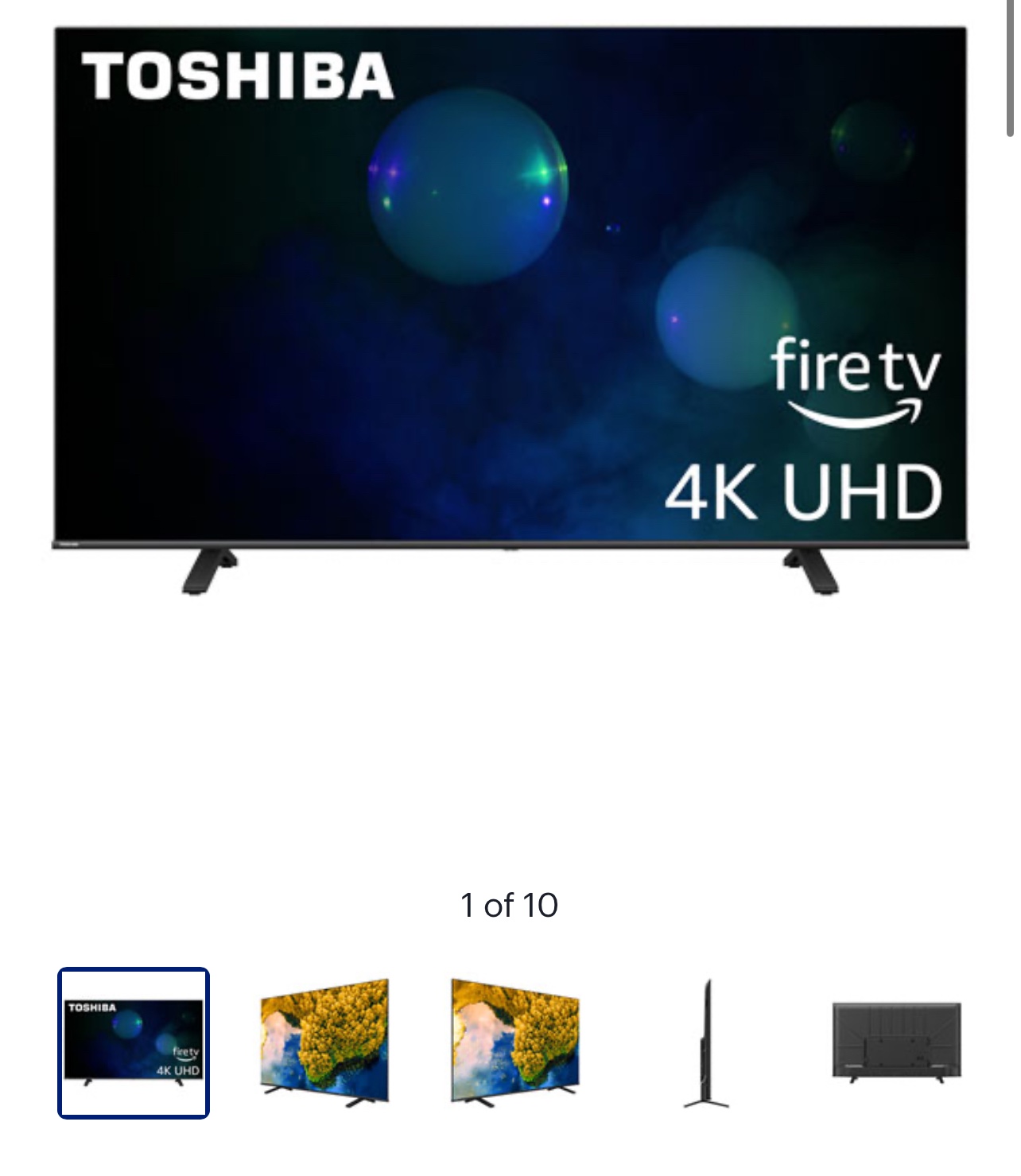 43 inch 4K Fire TV Toshiba with Free Wall Mount - photo 2