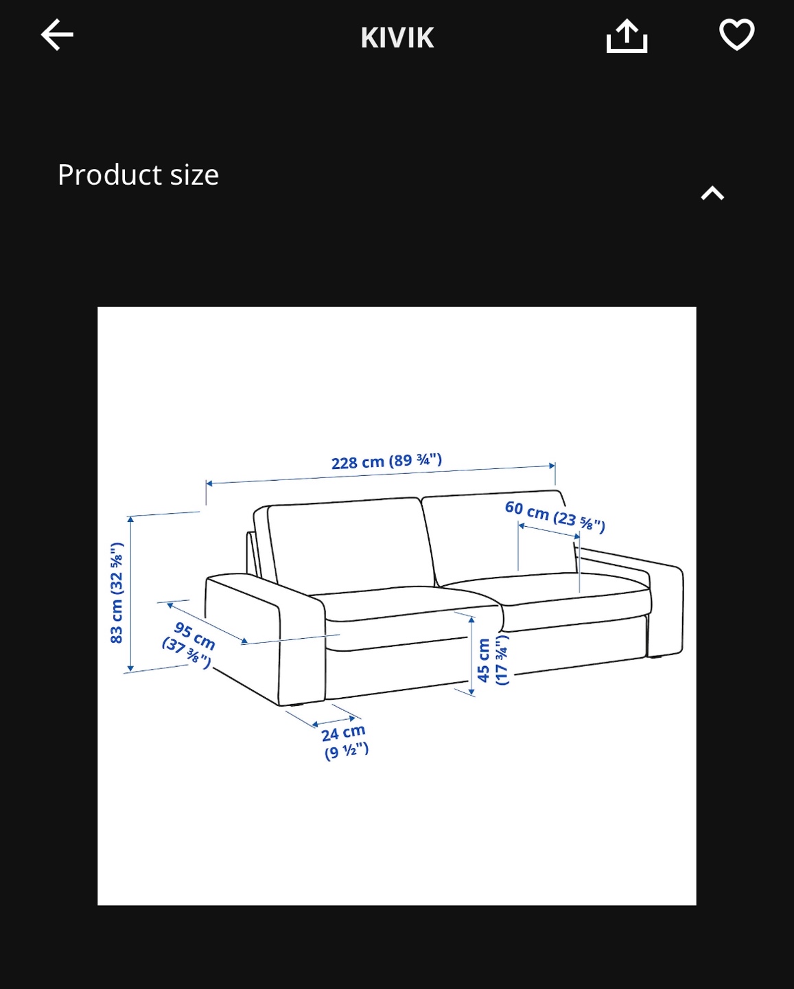 IKEA KIVIK Sofa - like new - photo 2