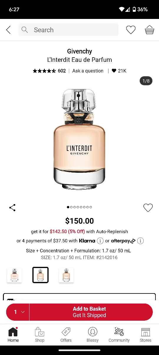 Givenchy L'Interdit Eau de Parfum 50ml image indicator(2)