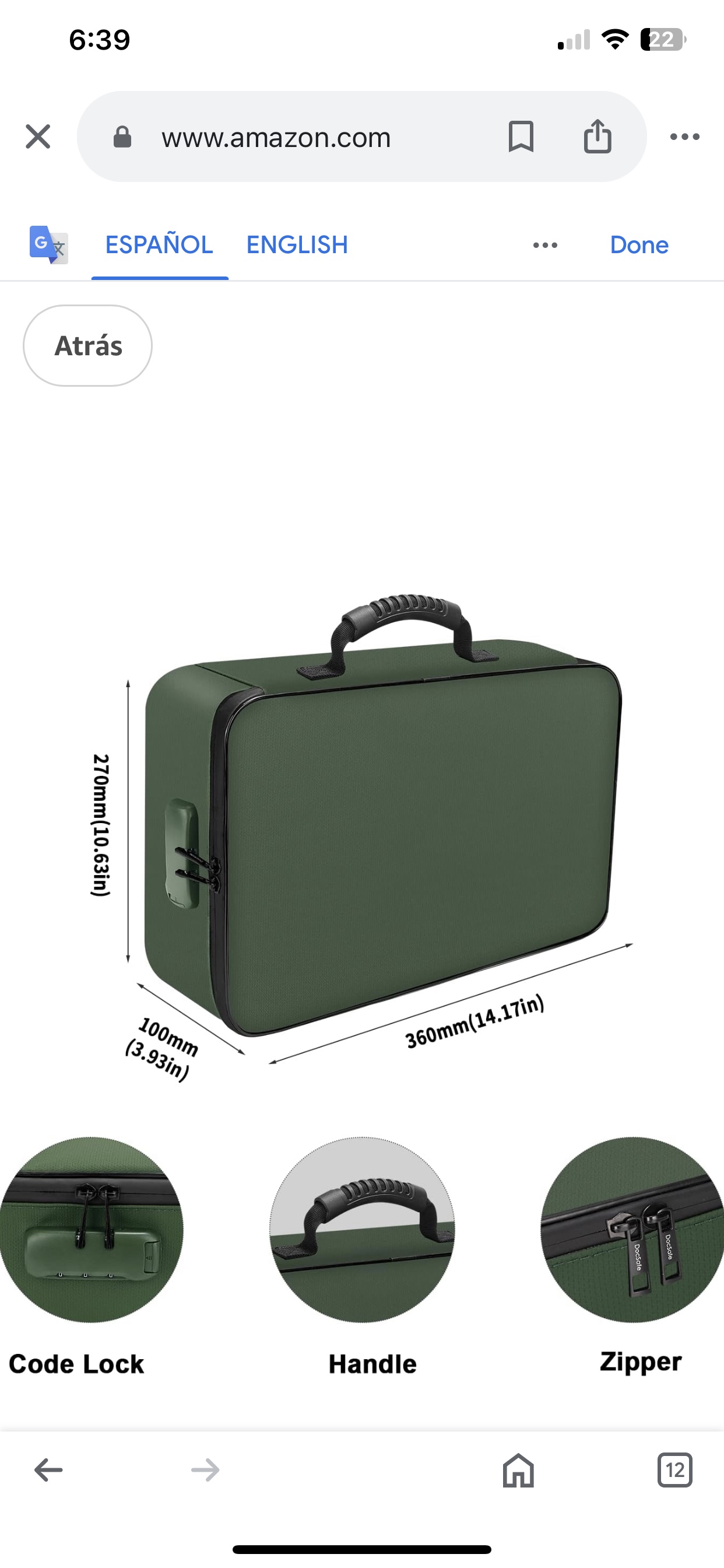 Fireproof and Waterproof Document Bag BRAND NEW - photo 2