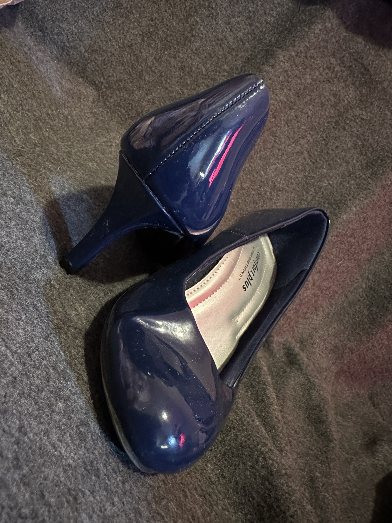 Comfort Plus Navy Blue Heels - photo 3