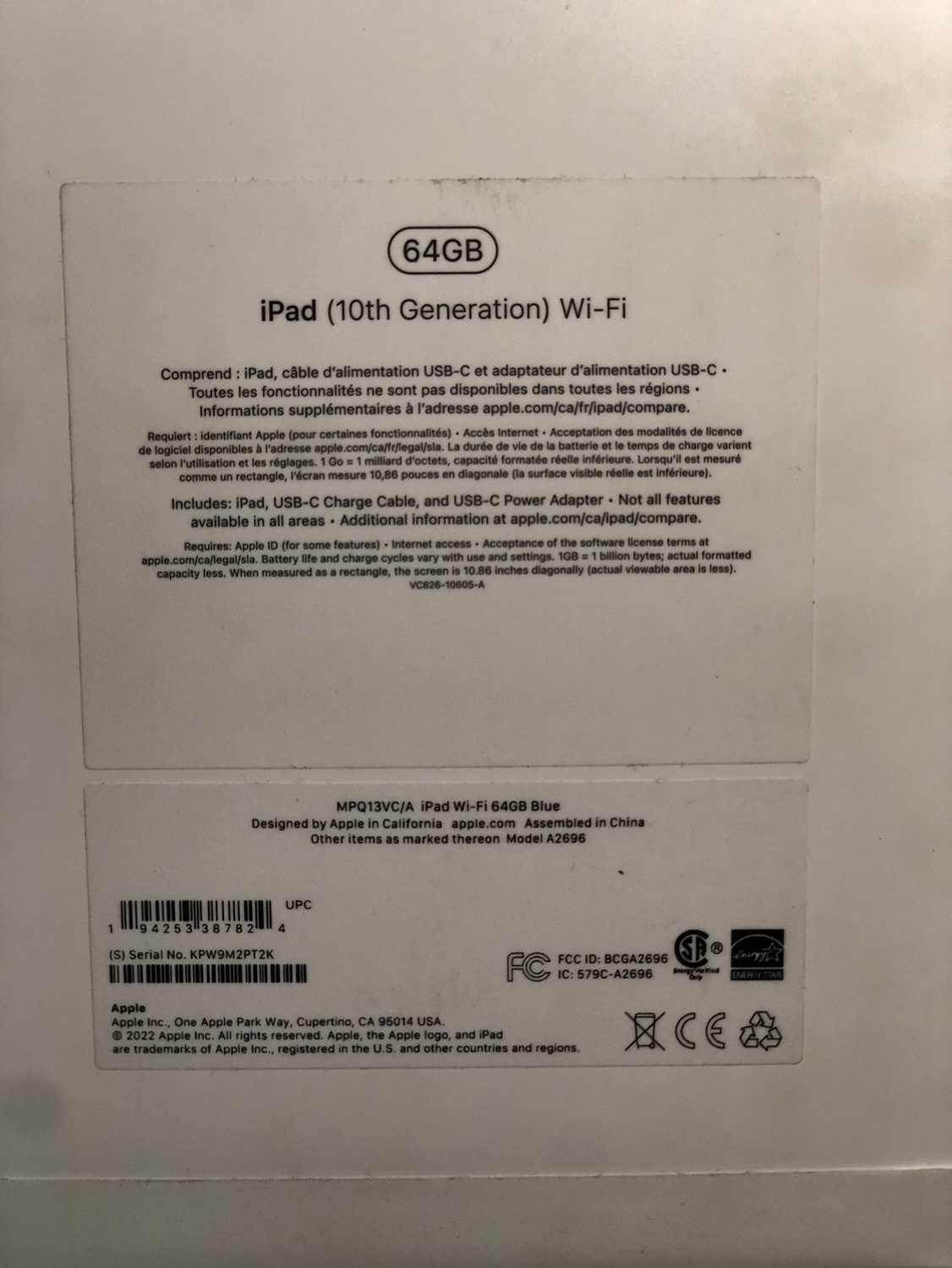 PRICE DROP! iPad 10th Generation 64GB Wi-Fi Blue *BRAND NEW* - photo 4