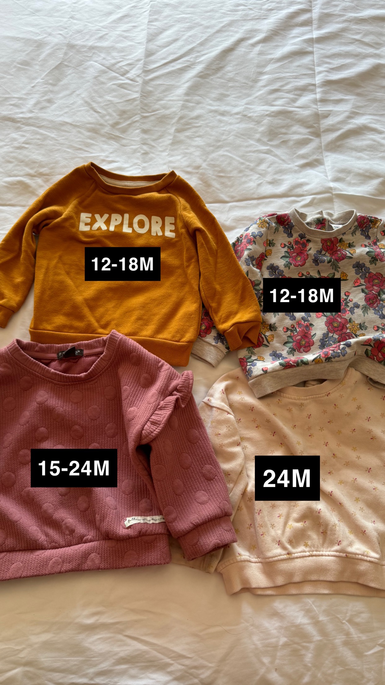 Toddler girl sweater bundle