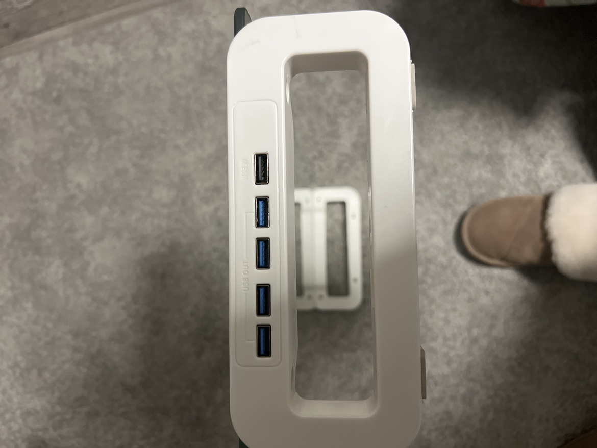 Glass Monitor Stand with USB Hub - photo 3