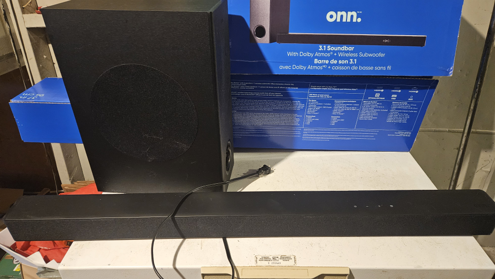 Onn. 3.1 Soundbar with Dolby Atmos and Wireless Subwoofer