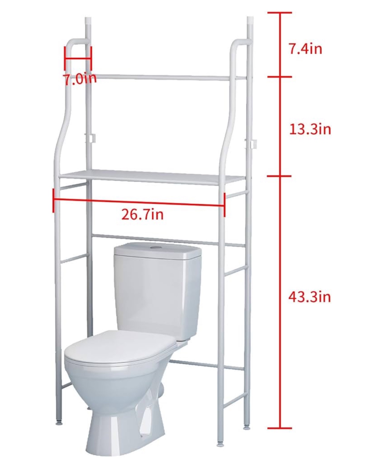 Over the Toilet Storage Shelf