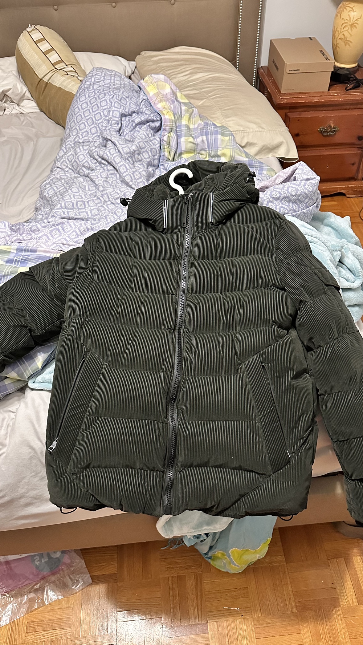 Green Winter Puffer Jacket, Point Zero, hold up to -30C