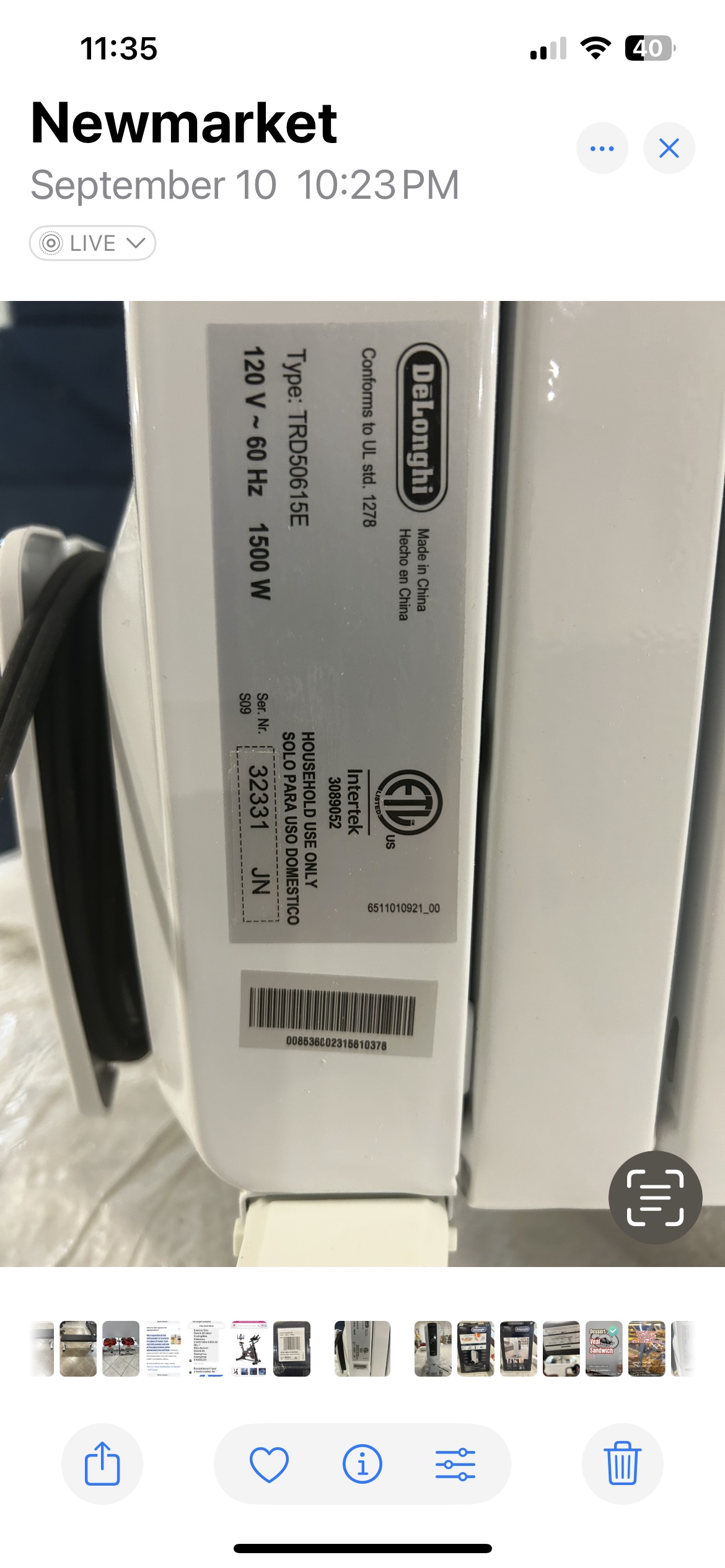 De'Longhi Full Room Radiant Heater