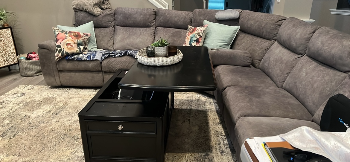 Black Lift Top Coffee Table - photo 2