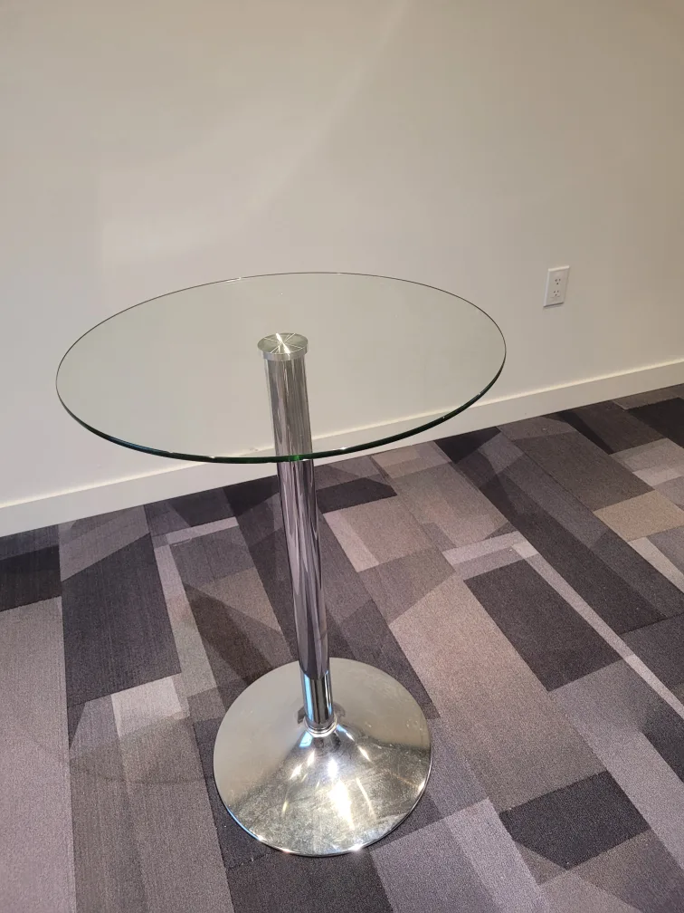 Glass and Chrome Accent Table thumbnail