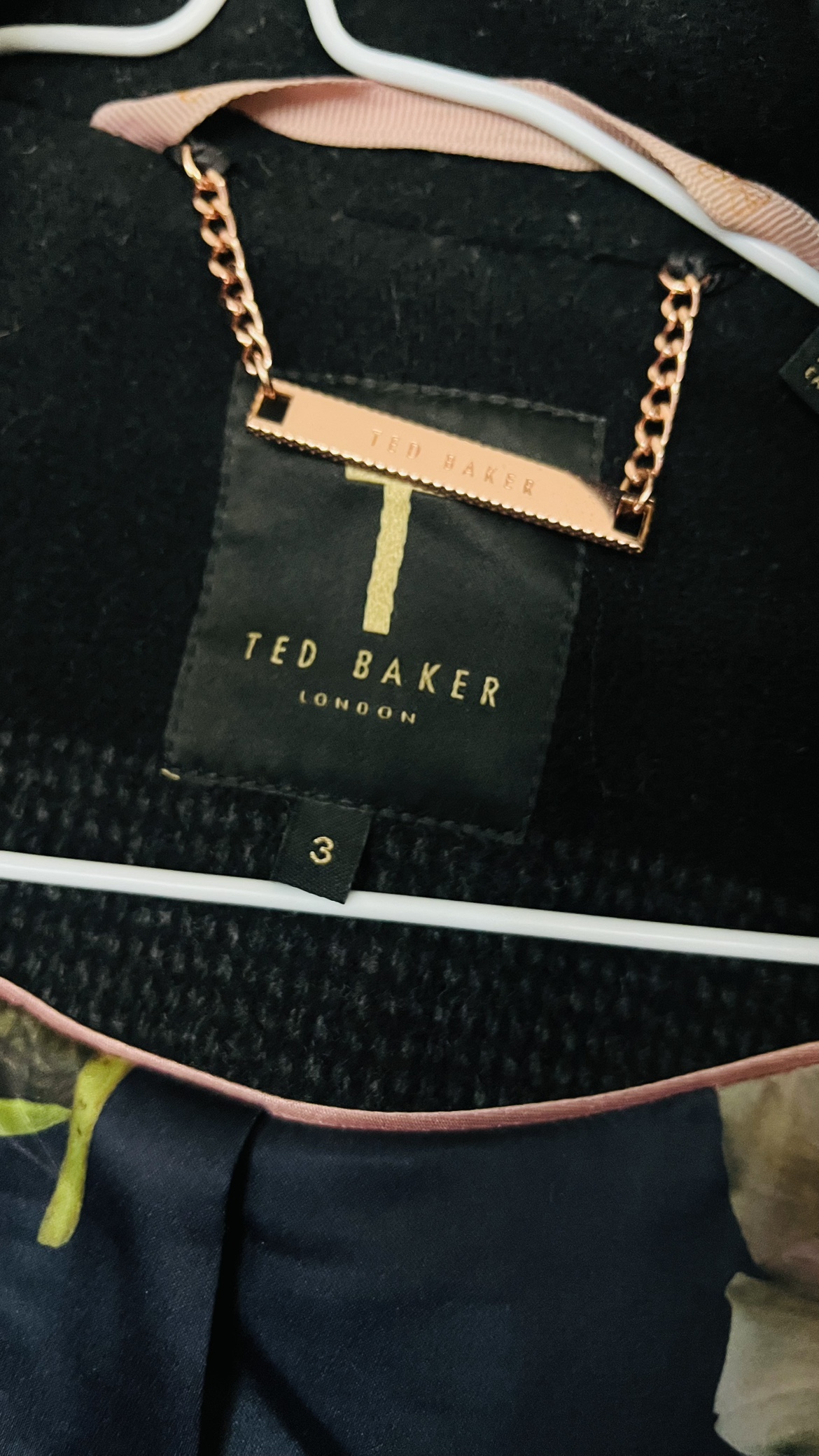 Ted Baker Black and Grey wool  Striped Coat - photo 3