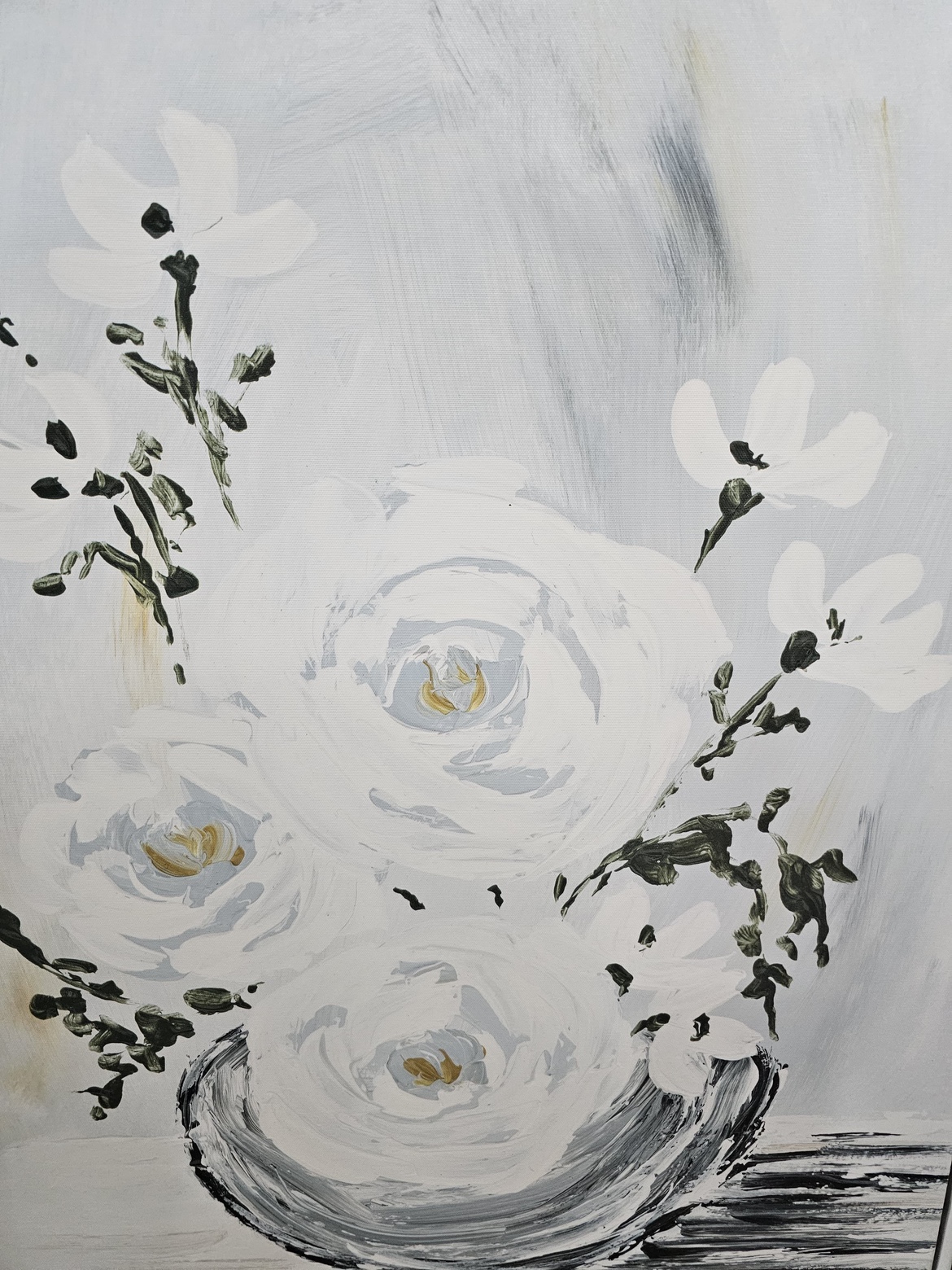 White Flower Canvas Wall Art - photo 5