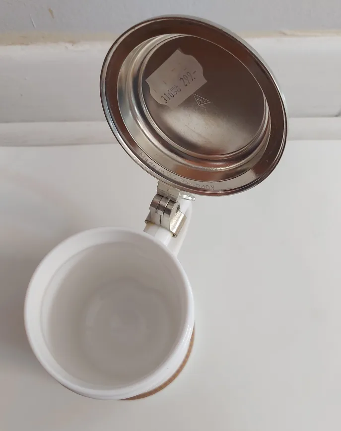 Original Antique West German Beer Stein with a Lid - NEW image indicator(7)